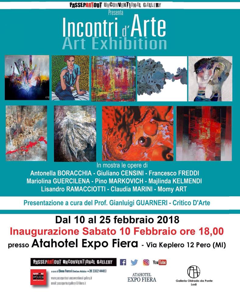 INCONTRI D’ARTE ART EXIBITION - Atahotel Rho Fiera - Milano - Anno 2018